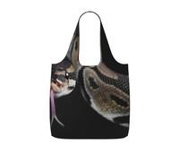 YWPCOIUYB Python Snake,Shopping Bags Reusable Grocery Bags Foldable Tote Bags Large Capacity Storage Bag