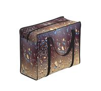 YWPCOIUYB Rain Drops On Glass Printed,Large Capacity Storage Bag Portable Shopping Bags Reusable Foldable Grocery Bags