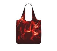 YWPCOIUYB Red Flame,Shopping Bags Reusable Grocery Bags Foldable Tote Bags Large Capacity Storage Bag