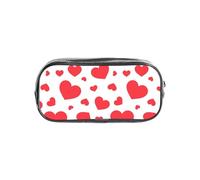 YWPCOIUYB Scattered Heart, Transparent Pencil Case Portable PVC Pen Pouch Stationery Bag for School Office