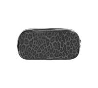 YWPCOIUYB Seamless Black Leopard Print, Transparent Pencil Case Portable PVC Pen Pouch Stationery Bag for School Office