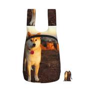 YWPCOIUYB Shiba Inu Pets Dogs Sunset Bokeh Shiba Inu, Foldable Storage Backpack Unisex Sackpack Sport Gym Bag Casual Daypack