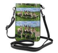 YWPCOIUYB Small Donkey Meadows, Small Crossbody Bags, Cell Phone Purses For Women - PU Leather Cellphone Wallet With Credit Card Slots