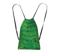 YWPCOIUYB Snake Skin Green, Drawstring Sackpack Unisex String Bag Sport Gym Bag Casual Daypack Foldable Drawstring Backpack