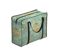 YWPCOIUYB Soft Sage Green And Gold Celtic Mandala,Large Capacity Storage Bag Portable Shopping Bags Reusable Foldable Grocery Bags