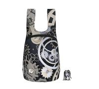YWPCOIUYB Steampunk Mechanical Gears, Foldable Storage Backpack Unisex Sackpack Sport Gym Bag Casual Daypack