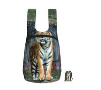 YWPCOIUYB The Tiger, Foldable Storage Backpack Unisex Sackpack Sport Gym Bag Casual Daypack