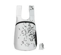 YWPCOIUYB Torn Vinyl Record And Musical Notes Flying In The Air, Foldable Storage Backpack Unisex Sackpack Sport Gym Bag Casual Daypack