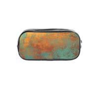 YWPCOIUYB Trendy Rich Copper Patina Metallic, Transparent Pencil Case Portable PVC Pen Pouch Stationery Bag for School Office