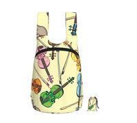 YWPCOIUYB Violin Music Note, Foldable Storage Backpack Unisex Sackpack Sport Gym Bag Casual Daypack