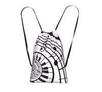 YWPCOIUYB Watercolor Abstract Piano Keys, Drawstring Sackpack Unisex String Bag Sport Gym Bag Casual Daypack Foldable Drawstring Backpack