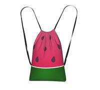 YWPCOIUYB Watermelon Fruit Summer, Drawstring Sackpack Unisex String Bag Sport Gym Bag Casual Daypack Foldable Drawstring Backpack