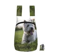 YWPCOIUYB Westie Lawn West Highland White Terrier Dogs, Foldable Storage Backpack Unisex Sackpack Sport Gym Bag Casual Daypack