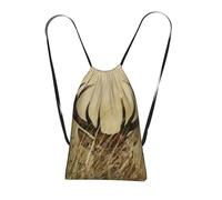YWPCOIUYB Whitetail Deer Fawn In Wilderness Stag, Drawstring Sackpack Unisex String Bag Sport Gym Bag Casual Daypack Foldable Drawstring Backpack