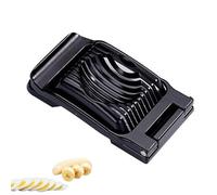 YWPYMX Aluminum Alloy Egg Slicer, Heavy Duty Multifunction Egg Cutter with Stainless Steel Wires, Tomato Strawberry Mushroom Fruit Vegetable Slicer for Home Use Black