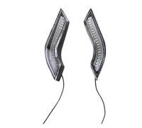 YWQJIOPM Motorbike turnIndicators 2 Pcs Motorcycle Rearview Mirrors Flashing Turn Signals Lights Moto Mirror Flasher Blinker Indicator Led Lamps Accessories