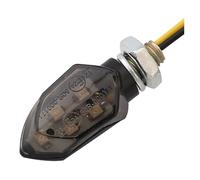 YWQJIOPM Motorbike turnIndicators 4PCS/set Motorcycle Smoke Lens Turn Signal Light 5LED 12V Blinker Indicator Lamp Two Wire Applicable Assembly Accessories