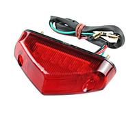 YWQJIOPM Motorcycle rear stop Light 12V Motorcycle Tail Rear Light Lamp Taillight Motor Brake Stop Lights License Plate Moto Equipments Parts Access Universal