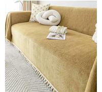 YWQJL Extra Large Throws For Sofas & Settees - 180x360CM Brown