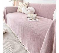 YWQJL Large Throw for Sofas - Extra Large Blanket for 4 Seater Settees, Lilac (180x380CM)