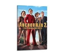 YWROLERYRY Anchorman 2 The Legend Continues Posters Aesthetic Wall Art Canvas Vintage Poster Decorative Painting Living Room Bed Room Decor08x12inch(20x30cm) Frame-style