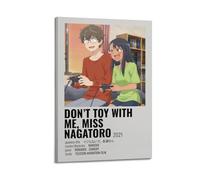 YWROLERYRY Anime Don't Toy with Me, Miss Nagatoro Poster Posters Aesthetic Wall Art Canvas Vintage Poster Decorative Painting Living Room Bed Room Decor24x36inch(60x90cm) Frame-style