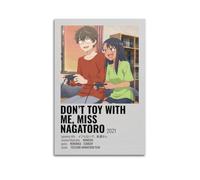 YWROLERYRY Anime Don't Toy with Me, Miss Nagatoro Poster Posters Aesthetic Wall Art Canvas Vintage Poster Decorative Painting Living Room Bed Room Decor16x24inch(40x60cm) Unframe-style