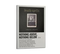 YWROLERYRY Death Spells Nothing Above Nothing Below Posters Aesthetic Wall Art Canvas Vintage Poster Decorative Painting Living Room Bed Room Decor16x24inch(40x60cm) Frame-style