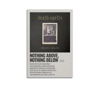 YWROLERYRY Death Spells Nothing Above Nothing Below Posters Aesthetic Wall Art Canvas Vintage Poster Decorative Painting Living Room Bed Room Decor16x24inch(40x60cm) Unframe-style