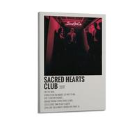YWROLERYRY Foster The People Album Sacred Hearts Club Posters Aesthetic Wall Art Canvas Vintage Poster Decorative Painting Living Room Bed Room Decor12x18inch(30x45cm) Frame-style
