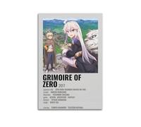 YWROLERYRY Grimoire of Zero Posters Aesthetic Wall Art Canvas Vintage Poster Decorative Painting Living Room Bed Room Decor24x36inch(60x90cm) Unframe-style