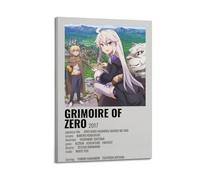 YWROLERYRY Grimoire of Zero Posters Aesthetic Wall Art Canvas Vintage Poster Decorative Painting Living Room Bed Room Decor20x30inch(50x75cm) Frame-style