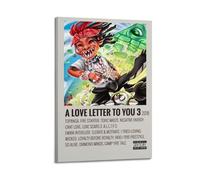 YWROLERYRY Trippie Redd A Love Letter to You 3 Posters Aesthetic Wall Art Canvas Vintage Poster Decorative Painting Living Room Bed Room Decor16x24inch(40x60cm) Frame-style