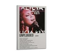 YWROLERYRY Unplugged by Alicia Keys Posters Aesthetic Wall Art Canvas Vintage Poster Decorative Painting Living Room Bed Room Decor12x18inch(30x45cm) Frame-style