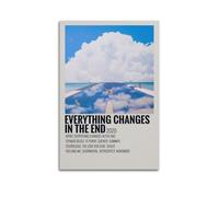 YWROLERYRY Vistas Everything Changes in The End Posters Aesthetic Wall Art Canvas Vintage Poster Decorative Painting Living Room Bed Room Decor16x24inch(40x60cm) Unframe-style