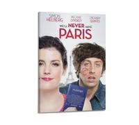 YWROLERYRY We'll Never Have Paris Posters Aesthetic Wall Art Canvas Vintage Poster Decorative Painting Living Room Bed Room Decor16x24inch(40x60cm) Frame-style