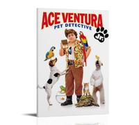 YWRRWQBER Ace Ventura Pet Detective Posters Aesthetic Wall Art Canvas Decor Vintage Poster Decorative Painting for Living Room Bed Room 20x30inch(50x75cm) Frame-style