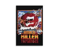 YWRRWQBER Attack of The Killer Tomatoes Posters Aesthetic Wall Art Canvas Decor Vintage Poster Decorative Painting for Living Room Bed Room 24x36inch(60x90cm) Unframe-style