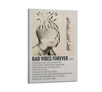YWRRWQBER Bad Vibes Forever Posters Aesthetic Wall Art Canvas Decor Vintage Poster Decorative Painting for Living Room Bed Room 16x24inch(40x60cm) Frame-style