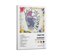 YWRRWQBER Cage The Elephant Posters Aesthetic Wall Art Canvas Decor Vintage Poster Decorative Painting for Living Room Bed Room 08x12inch(20x30cm) Frame-style