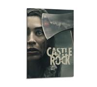 YWRRWQBER Castle Rock Posters Aesthetic Wall Art Canvas Decor Vintage Poster Decorative Painting for Living Room Bed Room 12x18inch(30x45cm) Frame-style