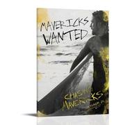 YWRRWQBER Chasing Mavericks Posters Aesthetic Wall Art Canvas Decor Vintage Poster Decorative Painting for Living Room Bed Room 20x30inch(50x75cm) Frame-style