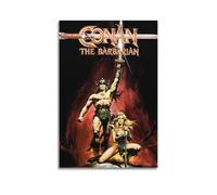 YWRRWQBER Conan The Barbarian Posters Aesthetic Wall Art Canvas Decor Vintage Poster Decorative Painting for Living Room Bed Room 16x24inch(40x60cm) Unframe-style