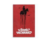 YWRRWQBER Django Unchained Posters Aesthetic Wall Art Canvas Decor Vintage Poster Decorative Painting for Living Room Bed Room 12x18inch(30x45cm) Unframe-style