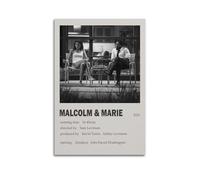 YWRRWQBER Malcolm & Marie Posters Aesthetic Wall Art Canvas Decor Vintage Poster Decorative Painting for Living Room Bed Room 08x12inch(20x30cm) Unframe-style