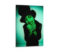 YWRRWQBER Marilyn Manson Posters Aesthetic Wall Art Canvas Decor Vintage Poster Decorative Painting for Living Room Bed Room 24x36inch(60x90cm) Frame-style