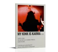 YWRRWQBER My Kink Is Karma Chappell Roan Posters Aesthetic Wall Art Canvas Decor Vintage Poster Decorative Painting for Living Room Bed Room 08x12inch(20x30cm) Frame-style
