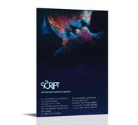 YWRRWQBER No Sound Without Silence by The Script Posters Aesthetic Wall Art Canvas Decor Vintage Poster Decorative Painting for Living Room Bed Room 24x36inch(60x90cm) Frame-style