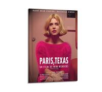 YWRRWQBER Paris, Texas Posters Aesthetic Wall Art Canvas Decor Vintage Poster Decorative Painting for Living Room Bed Room 12x18inch(30x45cm) Frame-style