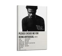 YWRRWQBER Roddy Ricch Posters Aesthetic Wall Art Canvas Decor Vintage Poster Decorative Painting for Living Room Bed Room 24x36inch(60x90cm) Frame-style